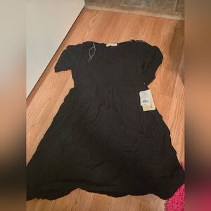 Rewind Black Dress- Teen